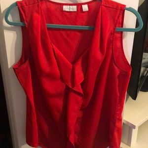 Cute tank with frills!